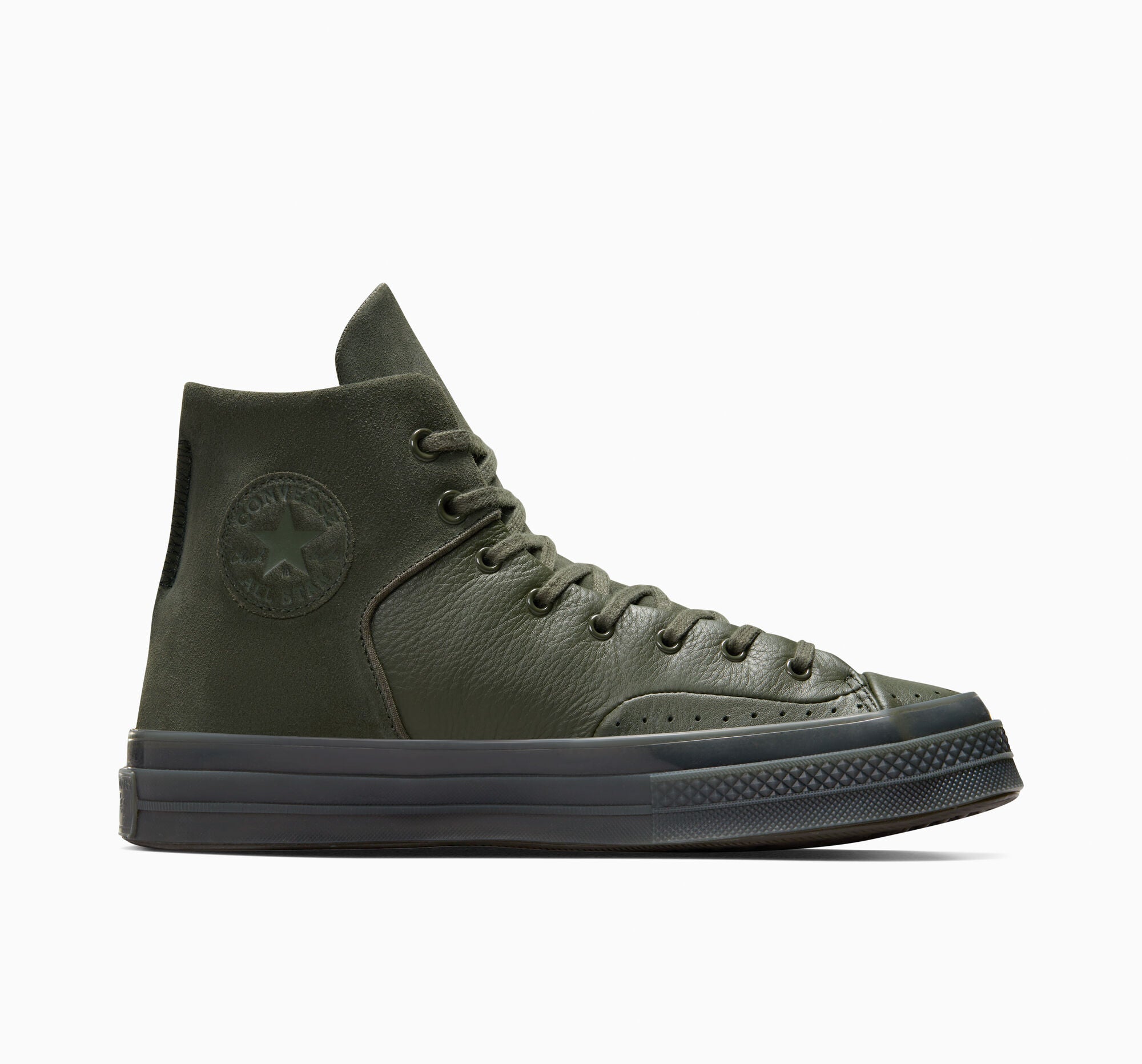 All Star Converse Chuck 70 Hi Trainers In Dark Green Converse High