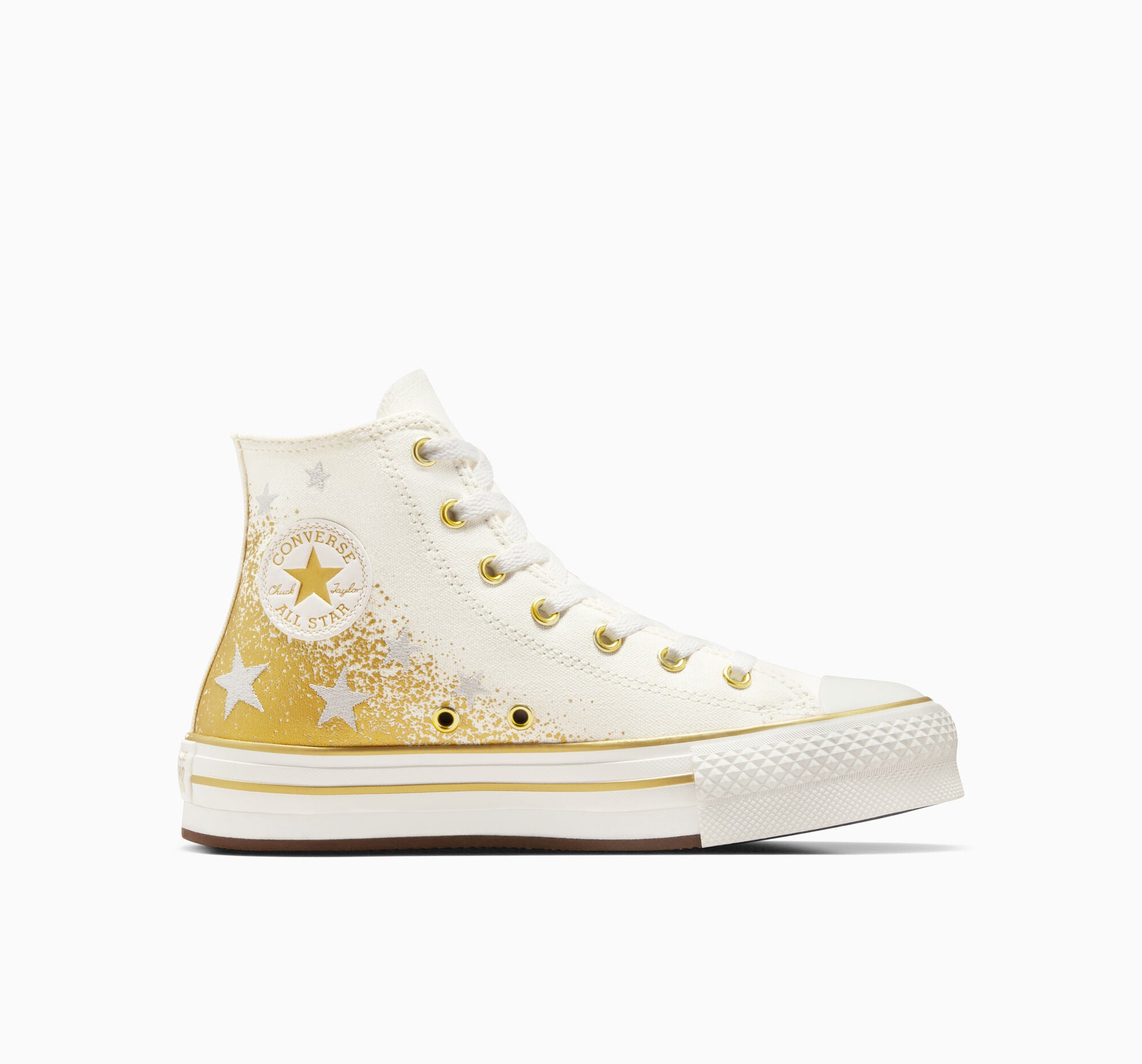 Chuck Taylor All Star EVA Lift Platform Gold Metallic High Top