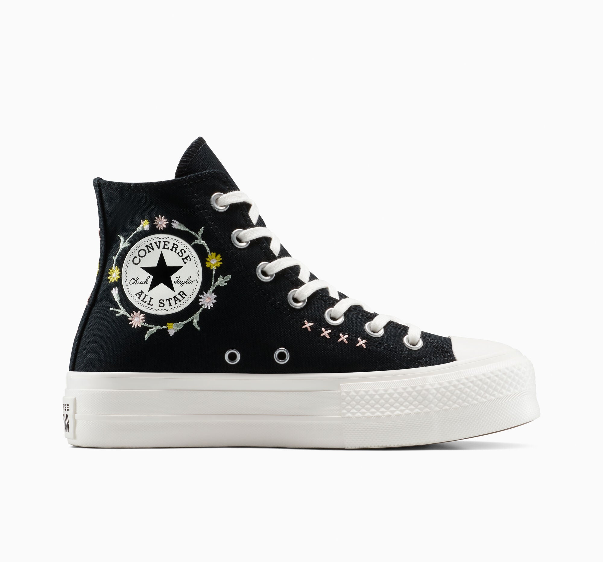 Chuck Taylor All Star Lift Floral Embroidery High Top Converse