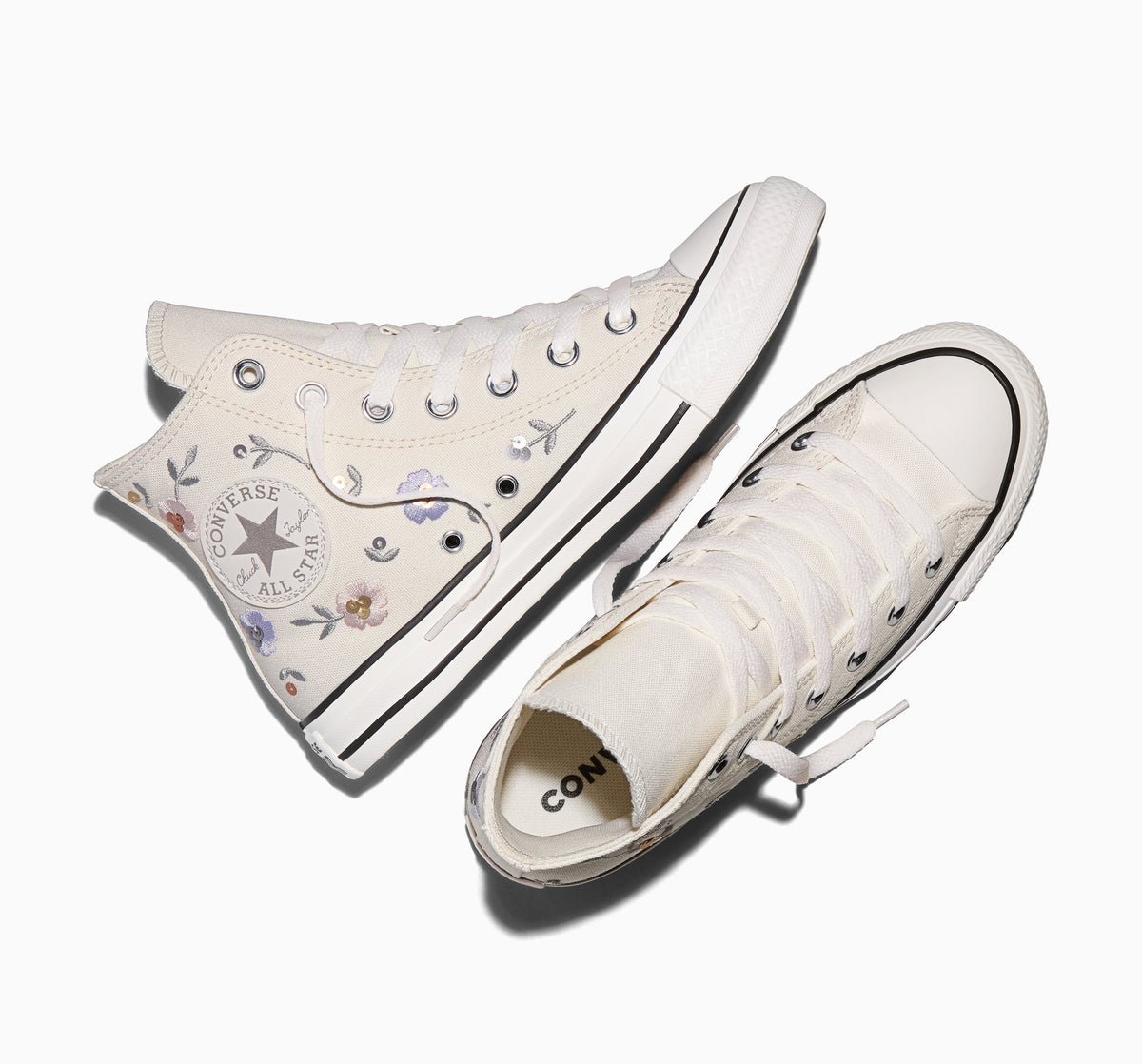 Chuck Taylor All Star Sequin Flowers