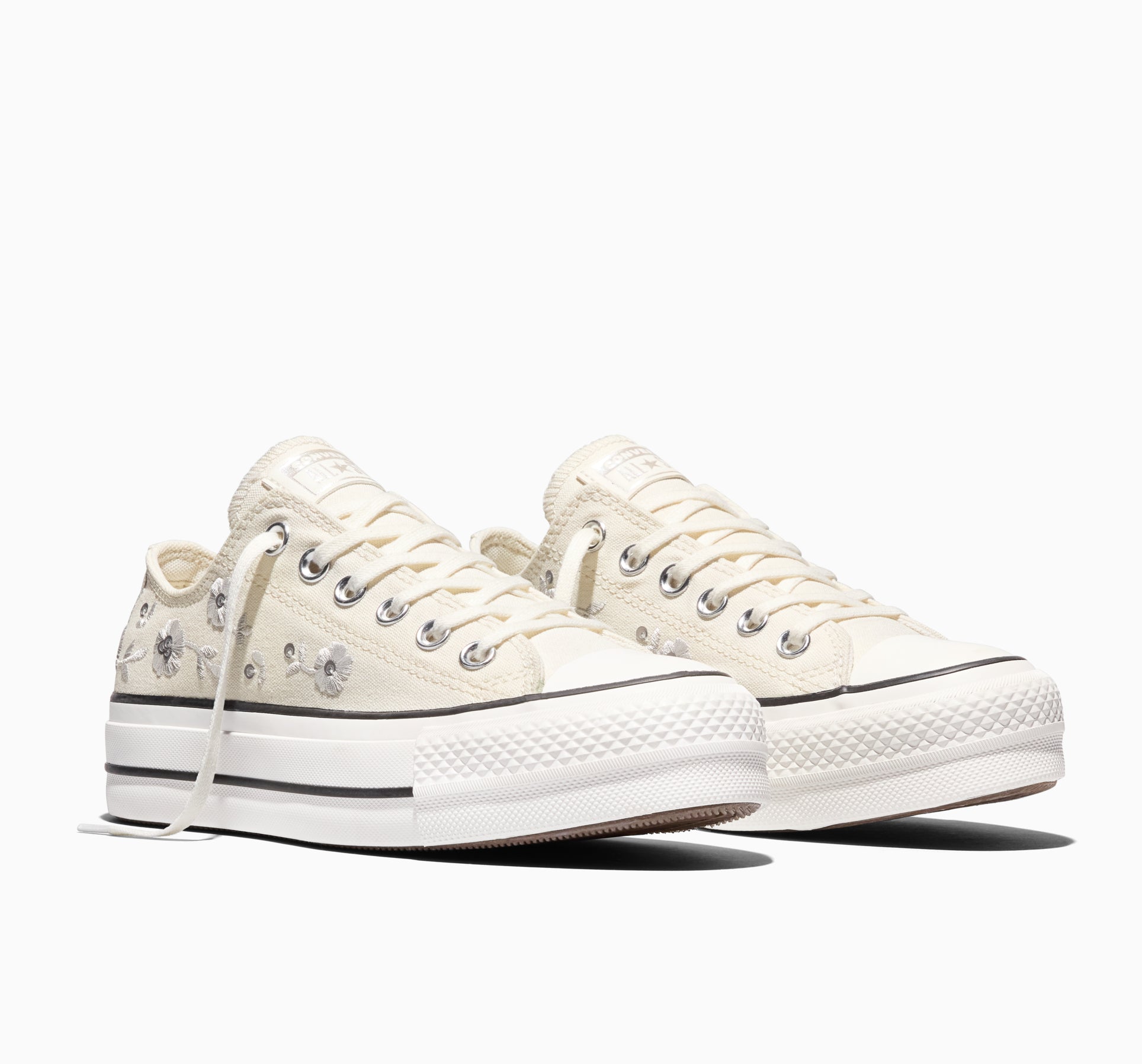 Chuck Taylor All Star Lift Platform Sequin Flowers