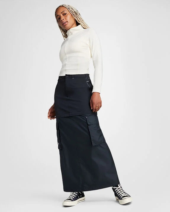 Half-Zip Mock Neck Long Sleeve Top | Converse Canada