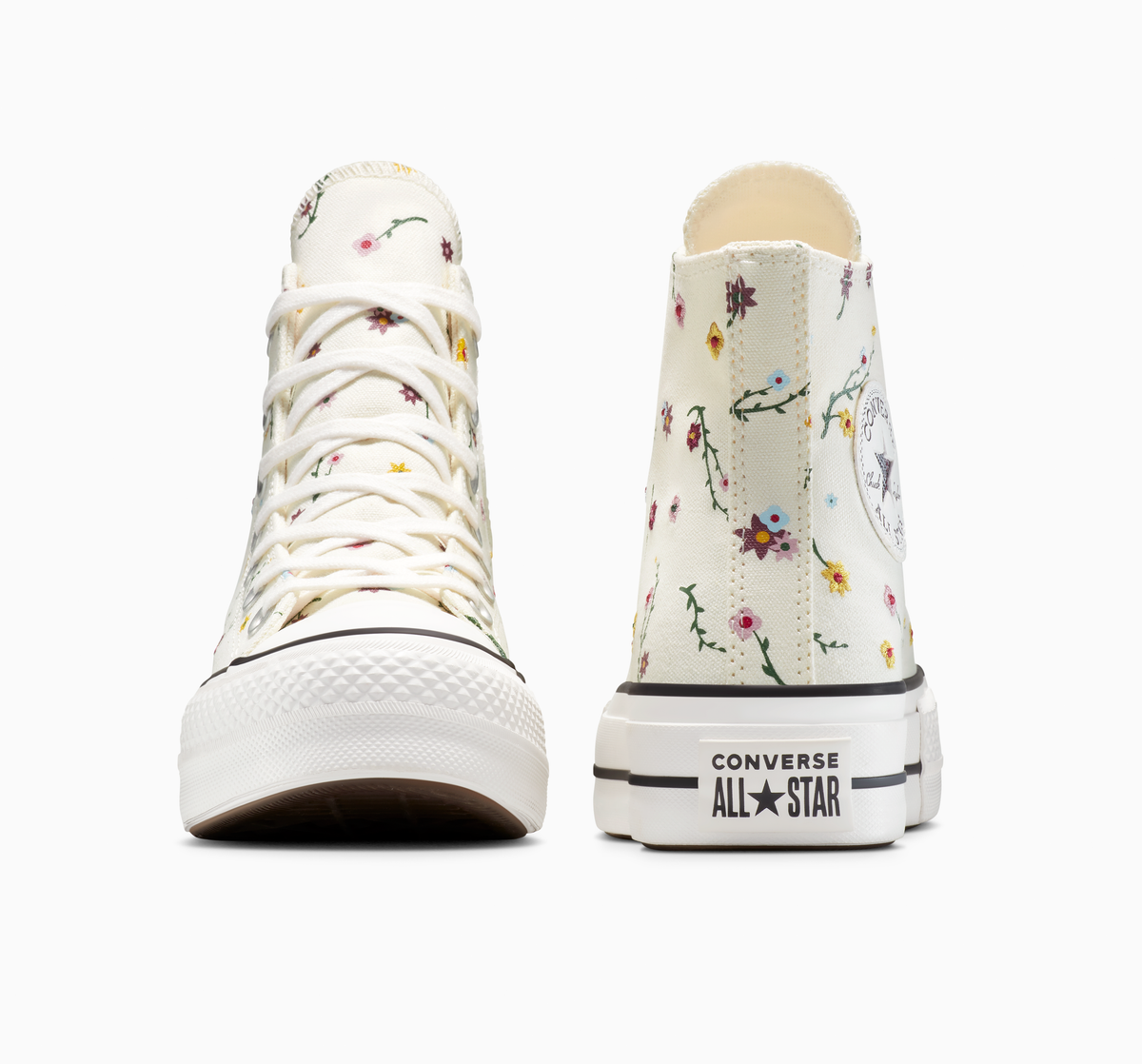 Chuck Taylor All Star Lift Platform Floral Embroidery