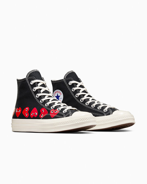 Converse x Comme des Garçons PLAY Chuck 70 Multi Heart High Top