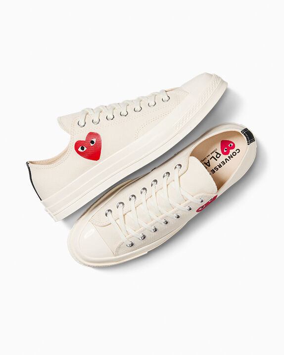 Converse X Comme des Garçons PLAY Chuck 70 OG Single Heart Low Top