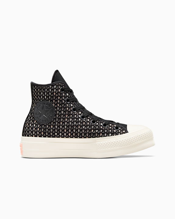 【HI FI FNK】Star Oversized Top Chuck Taylor All Star Lift Platform Crochet High Top