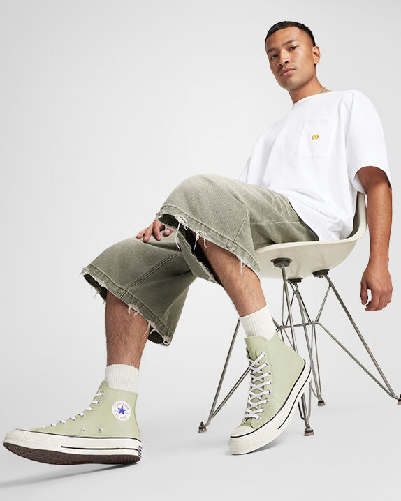 CONVERSE CT70 HI オールレザー 白　27cm us 6.5 ct70-converse-leather-white-