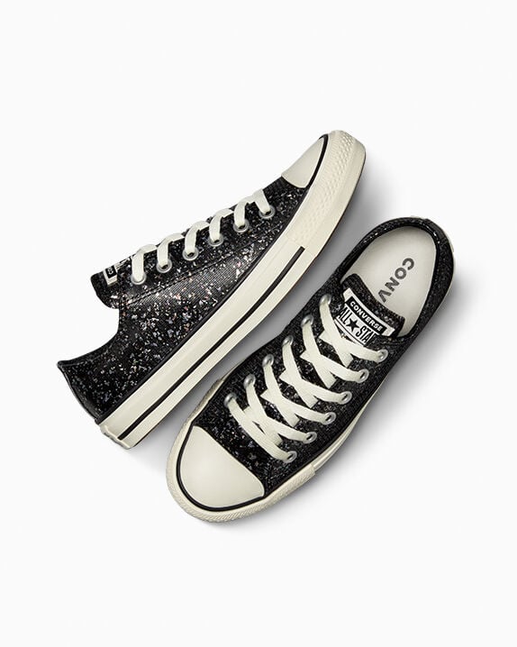 国内配送 CONVERSE ALL STAR PLTS GLITTER BOTTOM OX BLACK レディース 【CONVERSE】 コンバース AS PLTS GLITTER OX