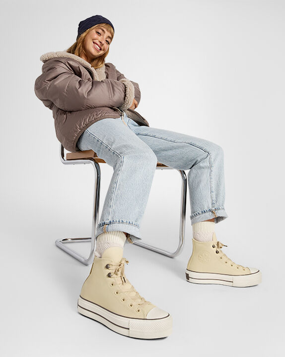 Chuck Tayor All Star Lift Platform Weatherized Leather High