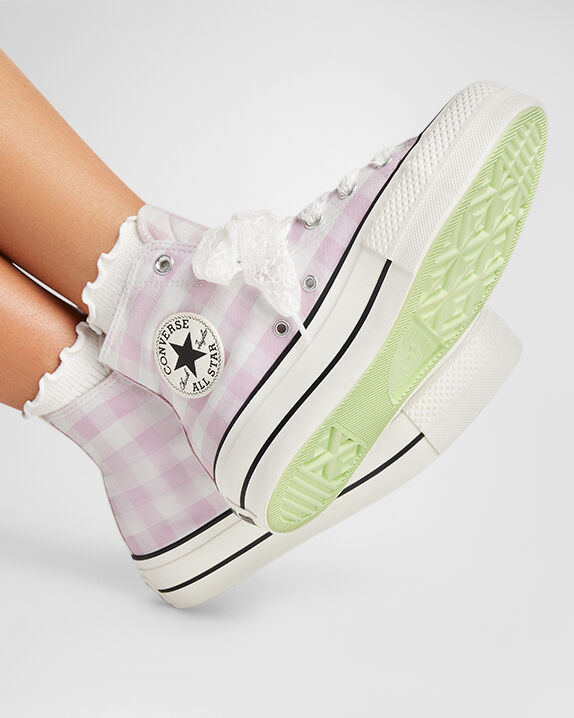 だいと Chuck Taylor All Star Lift Platform Gingham High Top