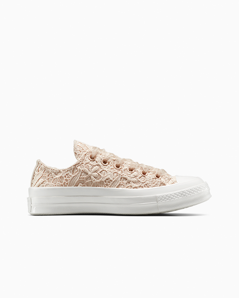 １９SLX 70XG Chuck 70 Wedge Platform Crocheted Satin High Top | Converse
