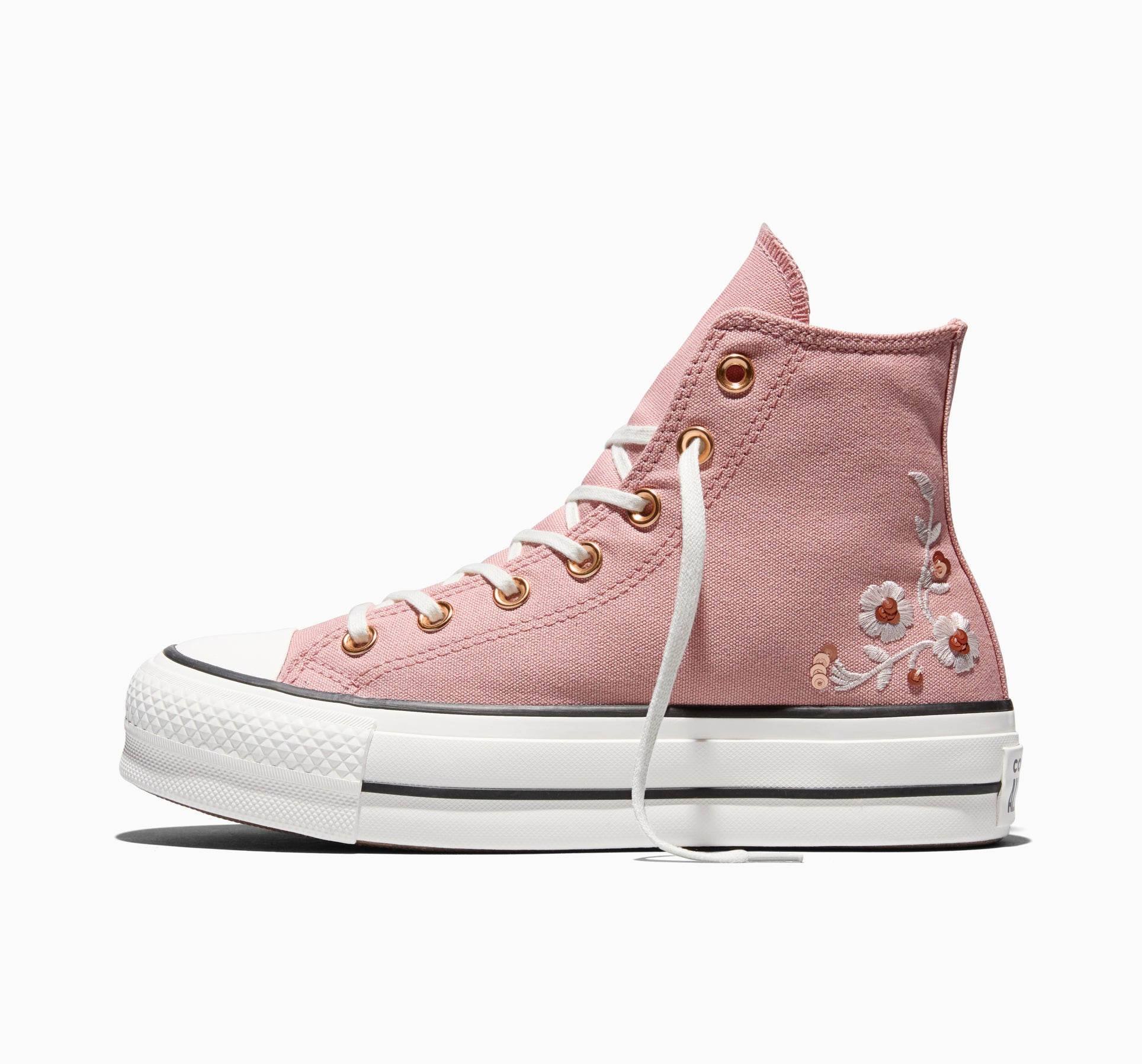 Chuck Taylor All Star Lift Platform Sequin Flowers