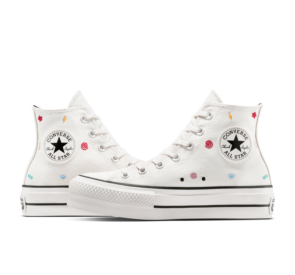 Chuck Taylor All Star Lift Platform Embroidered Doodles
