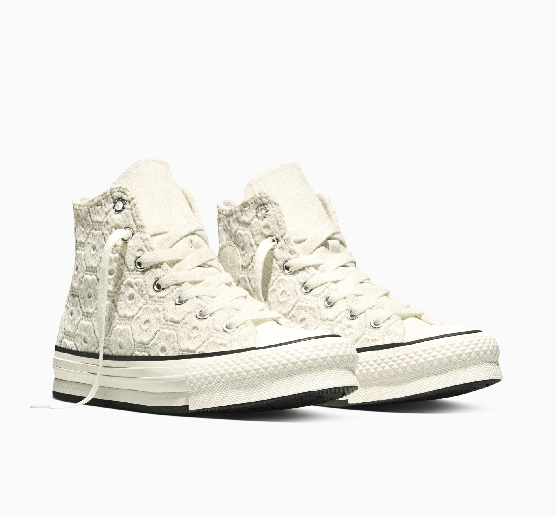 Chuck Taylor All Star EVA Lift Plateforme Crochet Floral