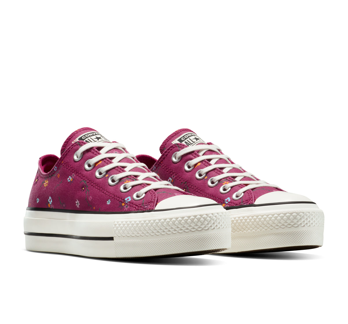 Chuck Taylor All Star Lift Platform Embroidered Floral Patchwork