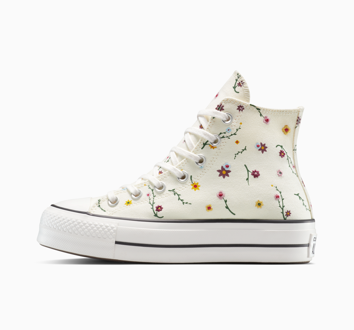 Chuck Taylor All Star Lift Platform Floral Embroidery