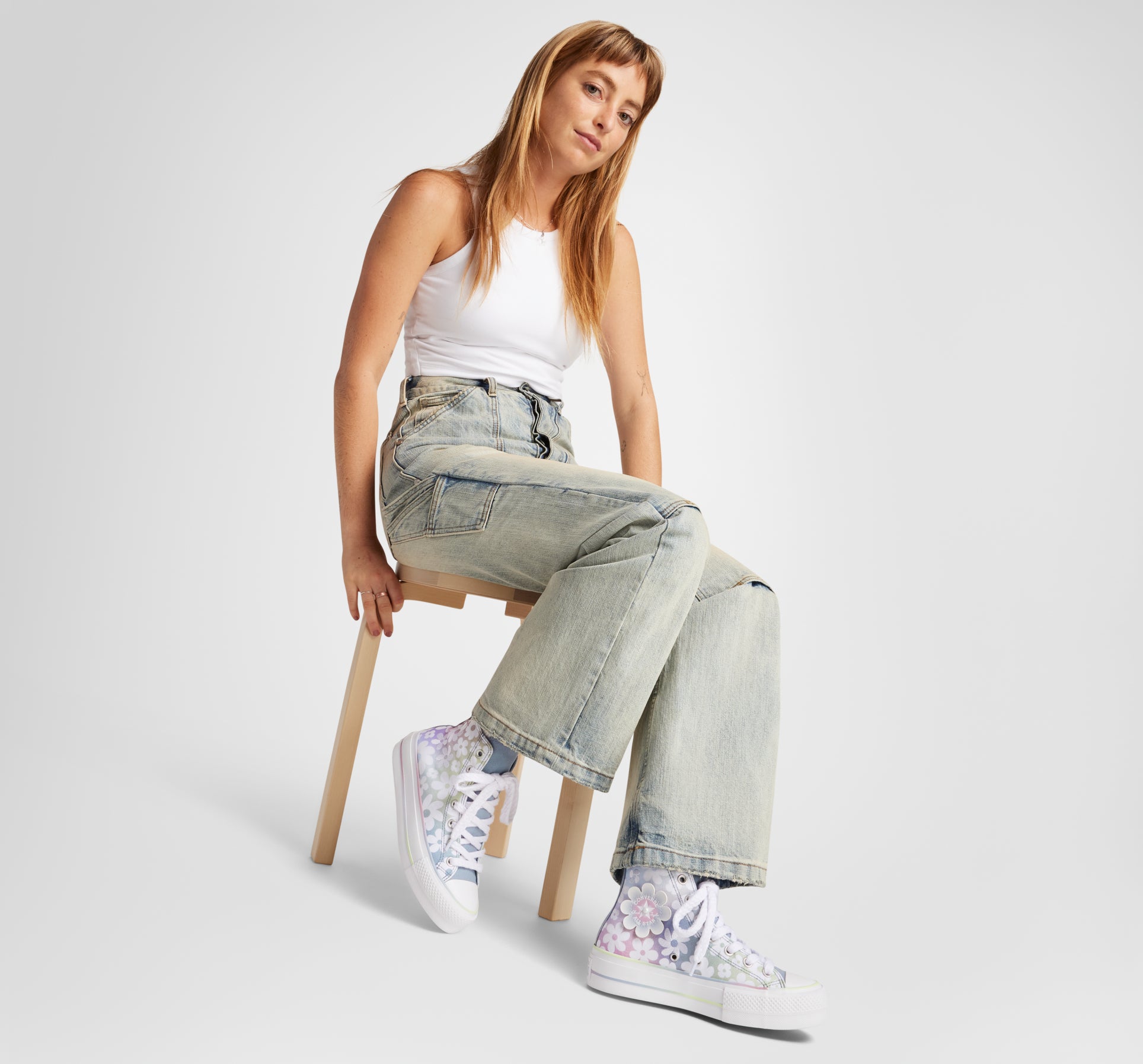 Chuck Taylor All Star Lift Plateforme Fleurs Dégradées