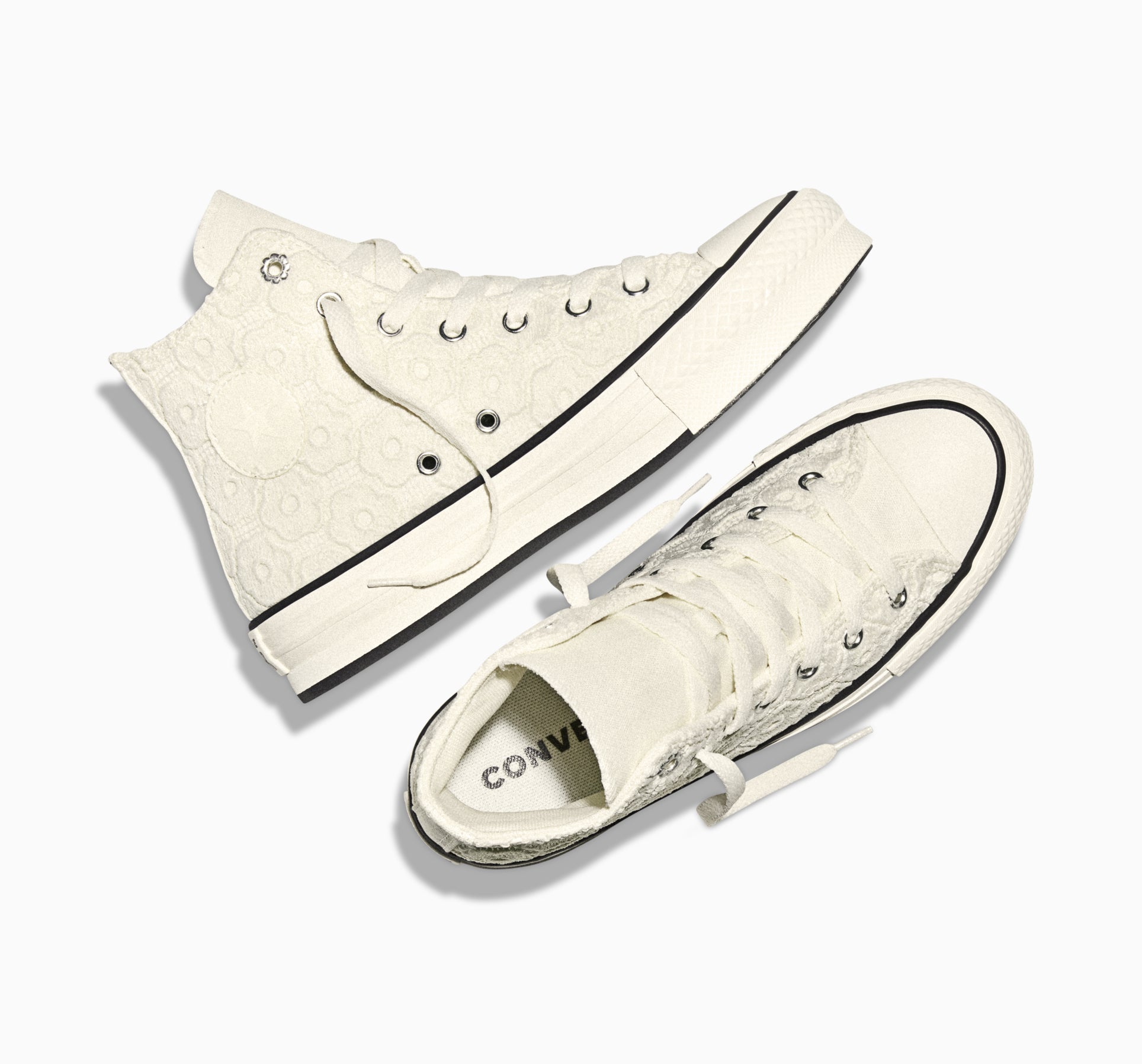 Chuck Taylor All Star EVA Lift Plateforme Crochet Floral