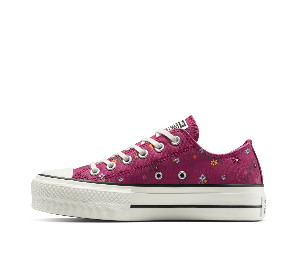 Chuck Taylor All Star Lift Platform Embroidered Floral Patchwork