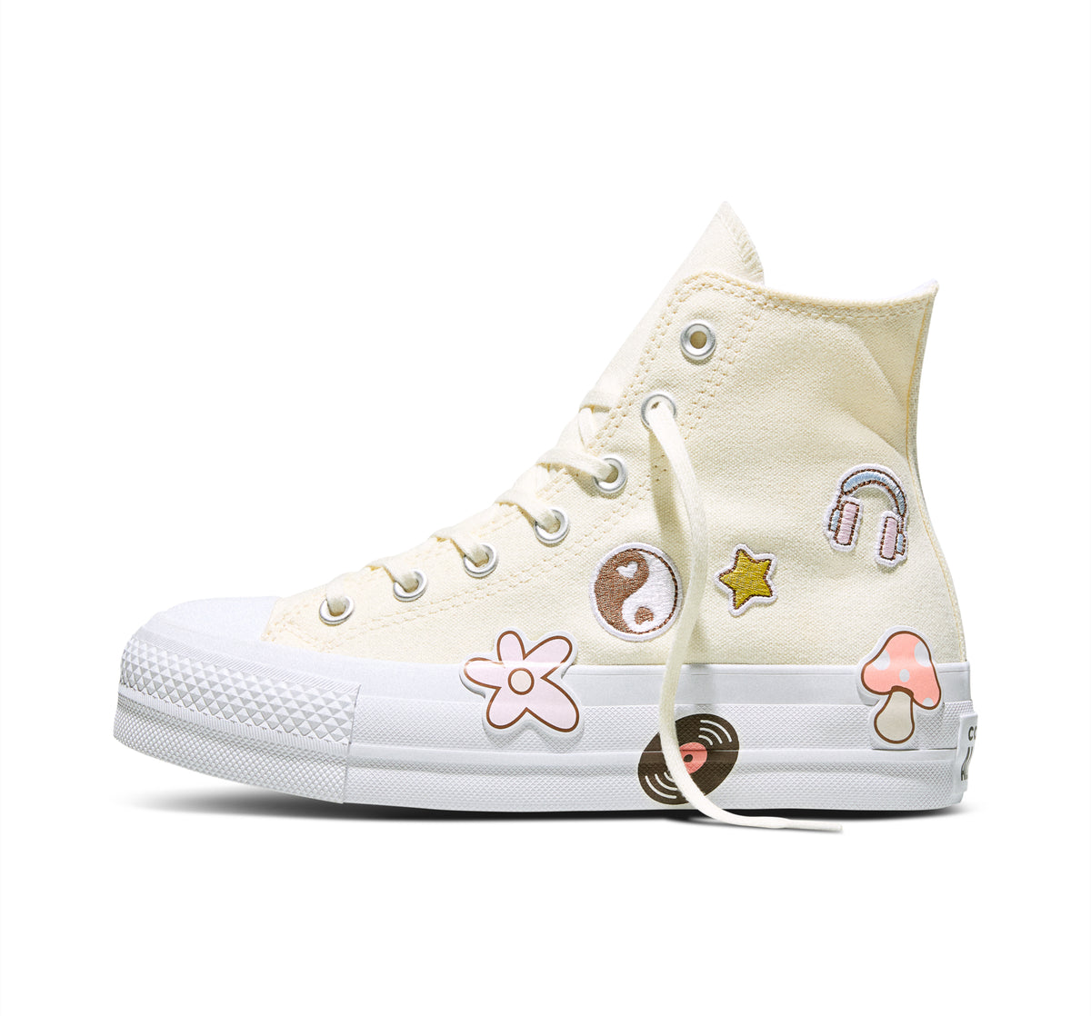Chuck Taylor All Star Lift Platform Retro Appliqués
