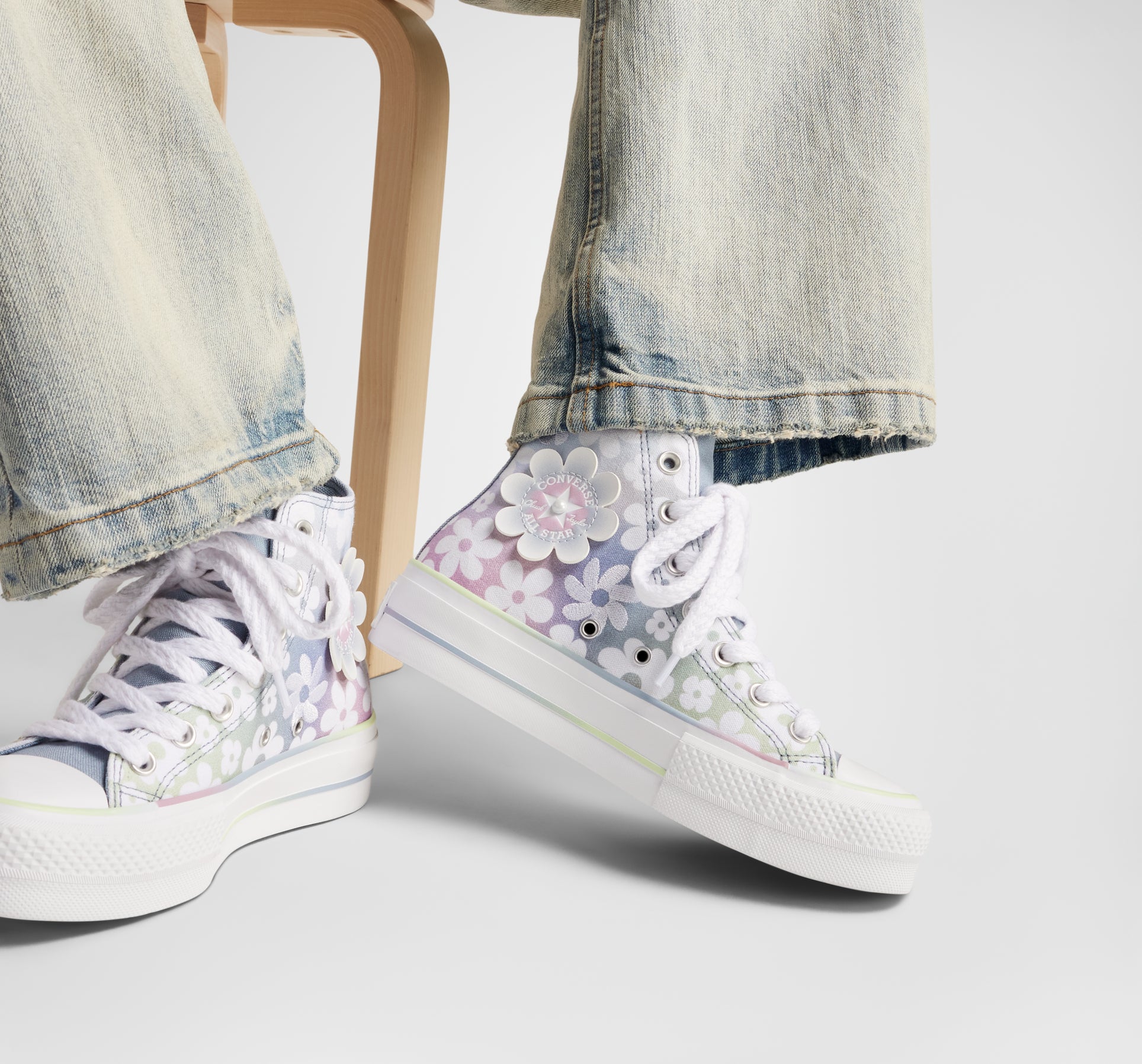 Chuck Taylor All Star Lift Plateforme Fleurs Dégradées