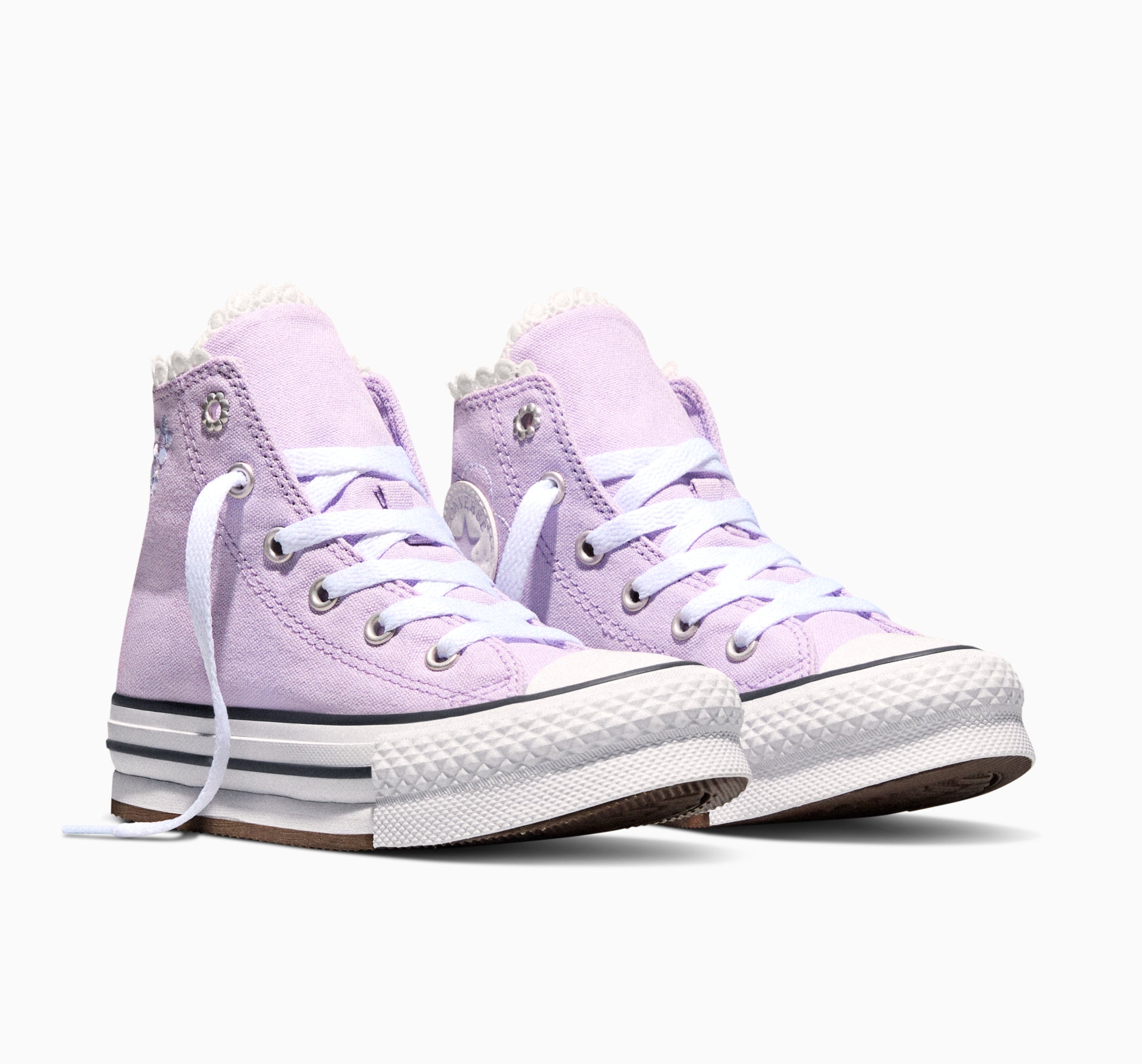 Chuck Taylor All Star EVA Lift Platform Bubble Flowers