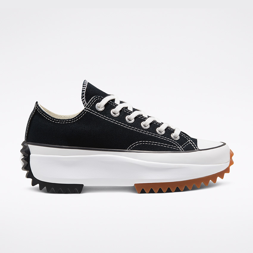 Run Star Hike Low Top in Black/White/Gum | Converse.ca