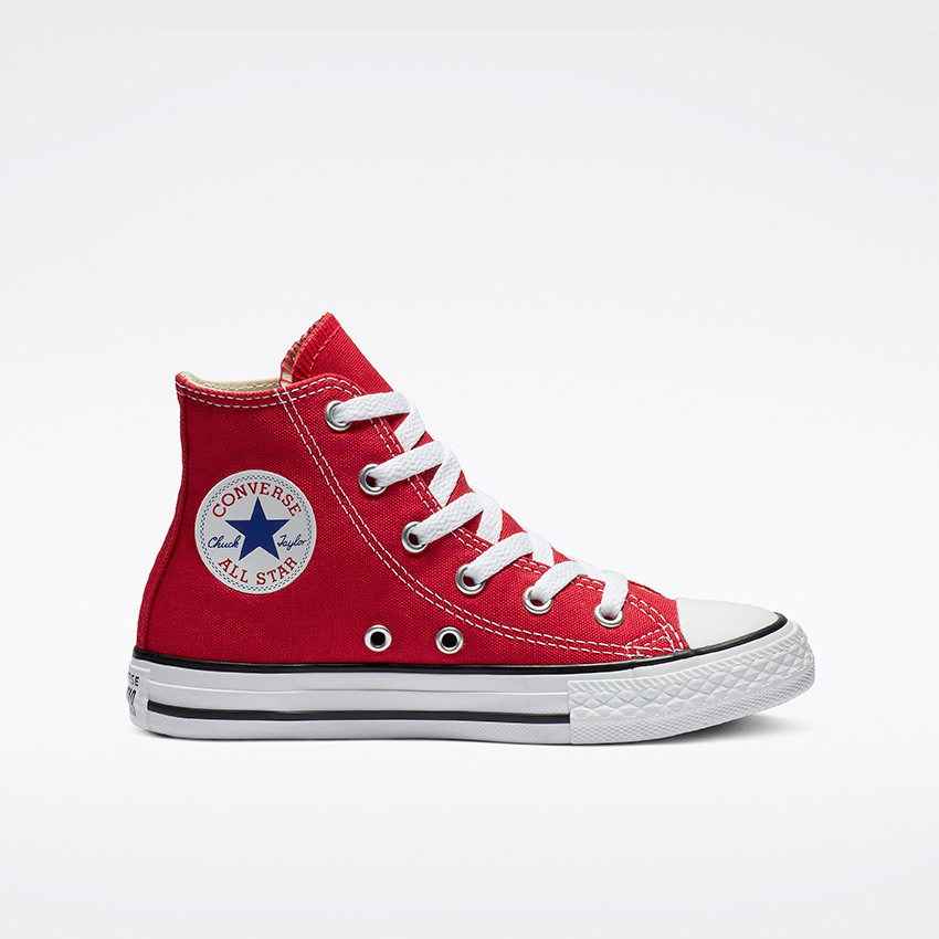 Chuck Taylor All Star High Top Little/Big Kids in Red | Converse.ca