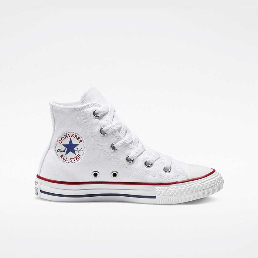 Chuck Taylor All Star High Top Little/Big Kids in Optical White ...