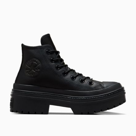 Black leather converse canada top