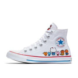 Converse x Hello Kitty Chuck Taylor All Star High Top in White Prism Pink White Converse Canada