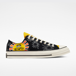 Chuck 70 Sunny Floral Low Top in Black Amarillo Bold Mandarin Converse Canada