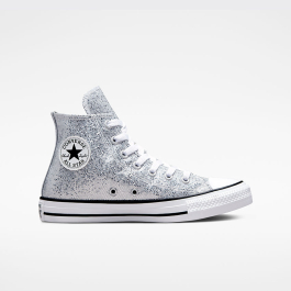 Chuck Taylor All Star Glitter in Silver Ash Stone Black Converse Canada