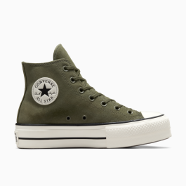 Chuck Taylor All Star Lift Platform Colourful Suede in Utility Egret Black Converse Canada