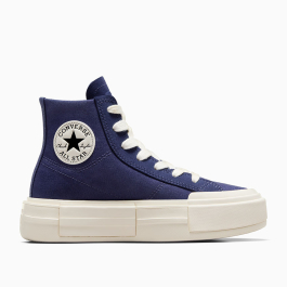 Blue and white converse high tops hotsell