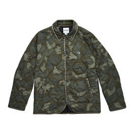 Converse Urban Utility Quilted Coaches Men s Jacket in Olive Submarine Camo Converse Canada