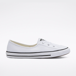 Ballet Lace Chuck Taylor All Star Slip Low Top in White White Black Converse Canada