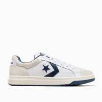 Mens Pro Blaze Court Worn Sneaker White Navy Vaporous Gray