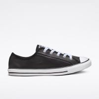 Converse dainty ox black leather best sale