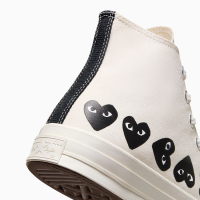 Converse x Comme des Garcons PLAY Chuck 70 Multi Heart in Milk Black Egret Converse Canada