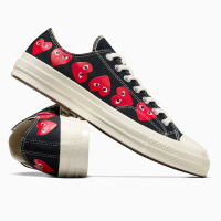 Converse x Comme des Garcons PLAY Chuck 70 Multi Heart in Black Red Egret Converse Canada