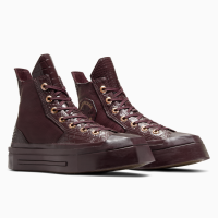 Official Converse Store Chuck 70 De Luxe Squared Leather in Bloodstone Gold Black