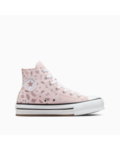 Run Star Hike Platform Embroidered Floral in Sunrise Pink University Red Egret Converse Canada