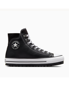 Chuck Taylor All Star Berkshire Boot Leather in Black Black Iron Grey Converse Canada