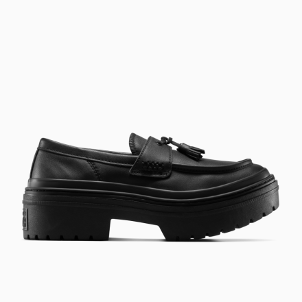 Converse Canada Chuck Taylor All Star Lugged Heel Loafer Platform Leather in Black/Black/Black