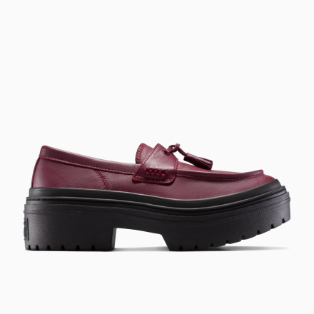 Converse Canada Chuck Taylor All Star Lugged Heel Loafer Platform Leather in Deep Bordeaux/Deep Bordeaux/Deep Bordeaux