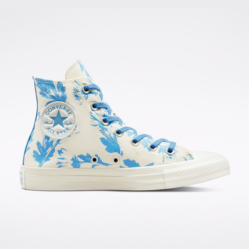 Hybrid Floral Chuck Taylor All Star High Top in Egret/University Blue/Egret  - Converse Canada