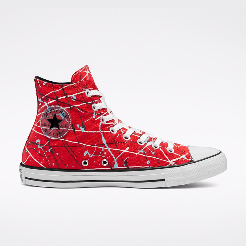Archive Paint Splatter Chuck Taylor All Star High Top in University  Red/White/Black - Converse Canada