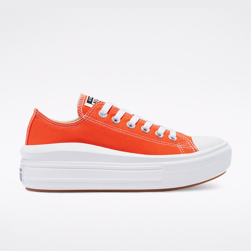 Converse Colour Chuck Taylor All Star Move Low Top in Bright Poppy 