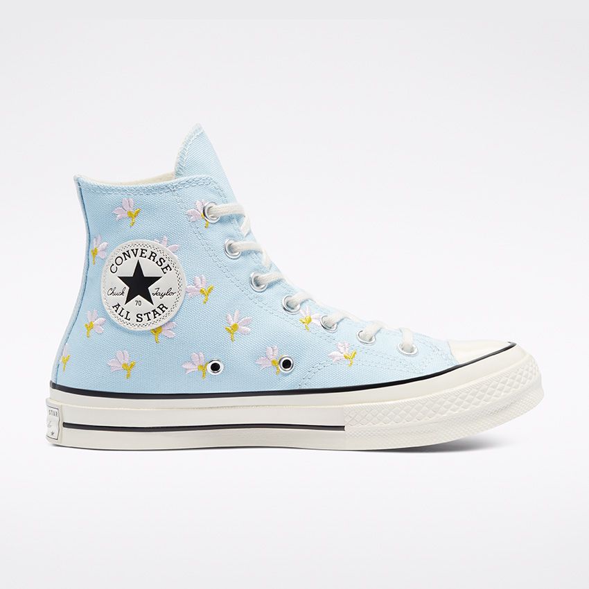 Floral Print Chuck 70 High Top in Chambray Blue/Egret/Black - Converse  Canada